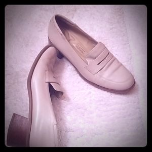 Tan penny loafers size 10